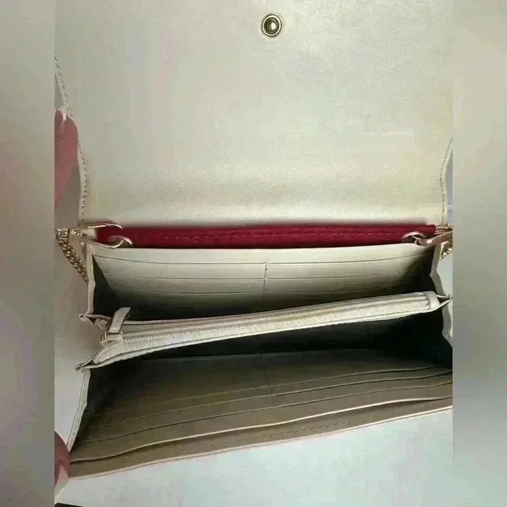 Authentic GUCCI MARMOT WALLET-CROSSBODY MINI BAG IVORY - Picture 13 of 16